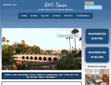 Tablet Screenshot of dvcsales.com